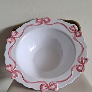 New!Viral Pink Ribbon Large Bowl